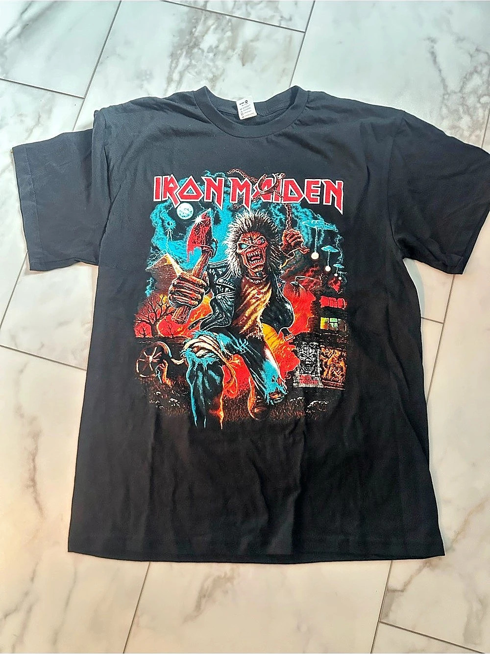 Iron Maiden Run For Your Lives 2026 Tour USA Tee Black